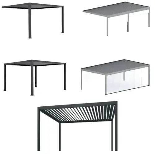 Verschiedene Drutex Überdachungen