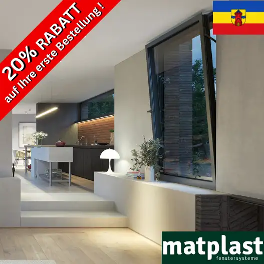 Bodentiefe Kunststofffenster Schüco in Delmenhorst – 20% Rabatt auf erste Bestellung