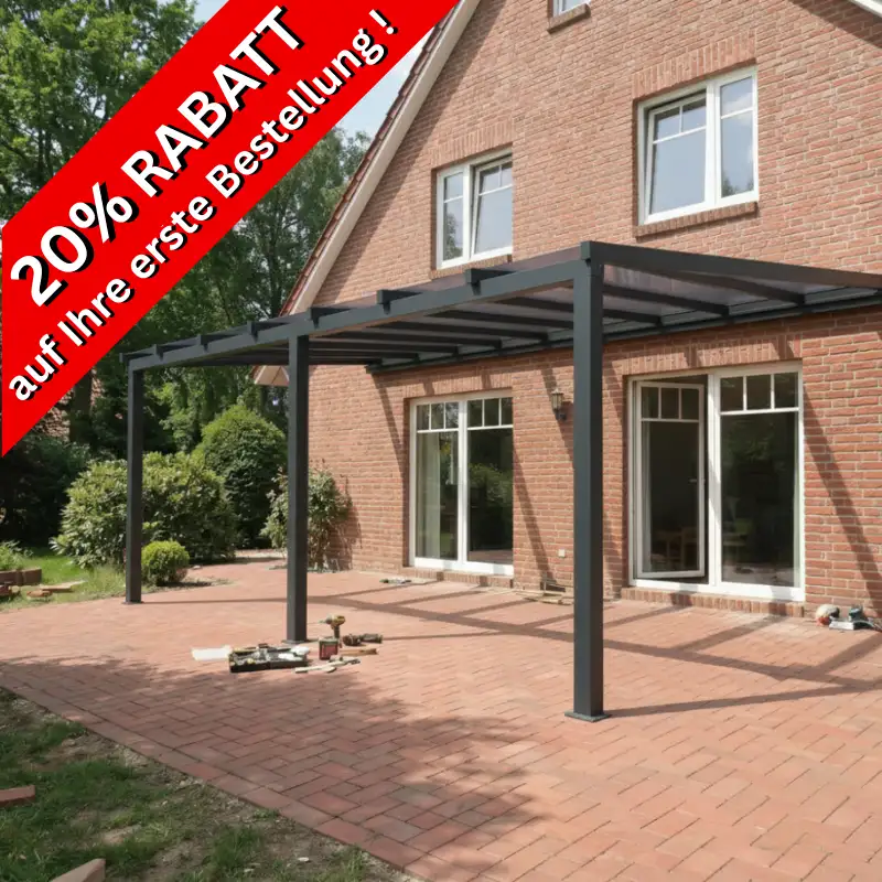 Aluminium-Überdachung mit Rabatt kaufen - attraktive Angebote für moderne Aluminium-Überdachungen bei Fenster Experten Nord